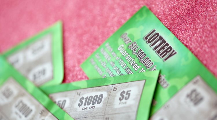 A close up photo of a scratch card.